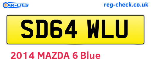 SD64WLU are the vehicle registration plates.