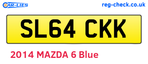 SL64CKK are the vehicle registration plates.