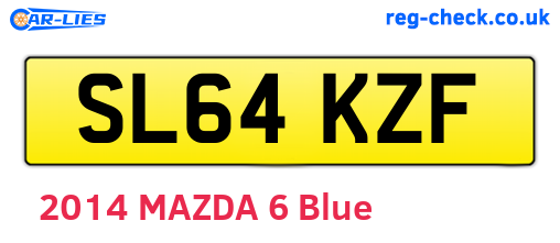 SL64KZF are the vehicle registration plates.