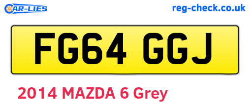 FG64GGJ are the vehicle registration plates.