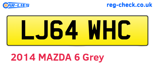 LJ64WHC are the vehicle registration plates.
