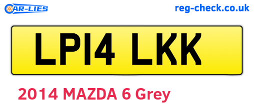 LP14LKK are the vehicle registration plates.