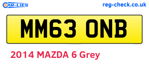 MM63ONB are the vehicle registration plates.