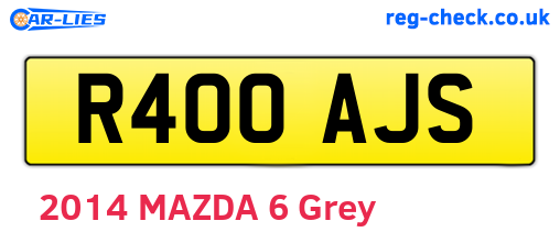 R400AJS are the vehicle registration plates.