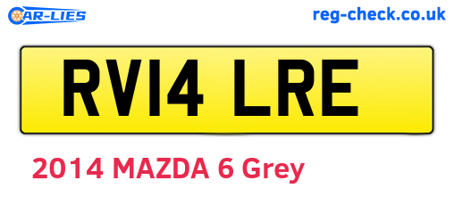 RV14LRE are the vehicle registration plates.