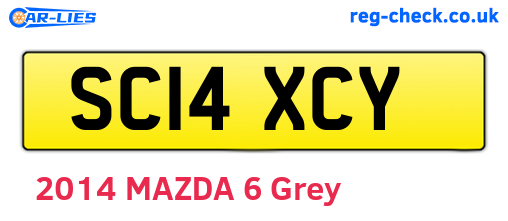 SC14XCY are the vehicle registration plates.