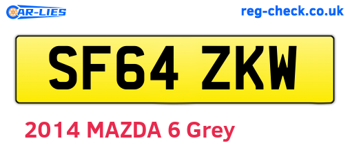 SF64ZKW are the vehicle registration plates.