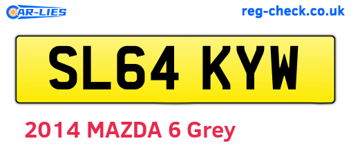 SL64KYW are the vehicle registration plates.