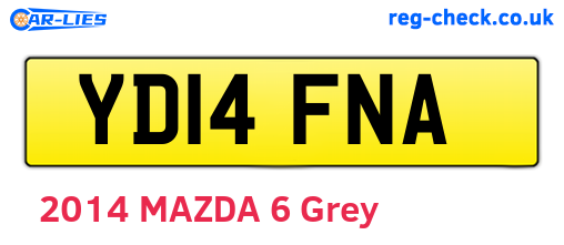 YD14FNA are the vehicle registration plates.