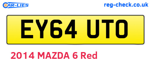 EY64UTO are the vehicle registration plates.
