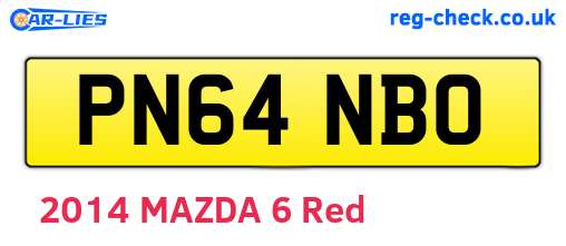 PN64NBO are the vehicle registration plates.