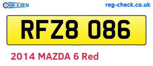 RFZ8086 are the vehicle registration plates.