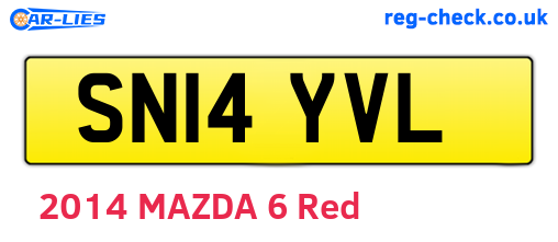 SN14YVL are the vehicle registration plates.