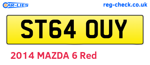 ST64OUY are the vehicle registration plates.