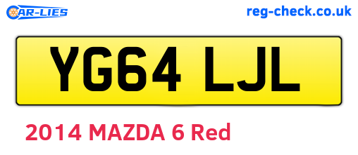 YG64LJL are the vehicle registration plates.