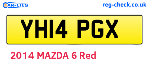 YH14PGX are the vehicle registration plates.