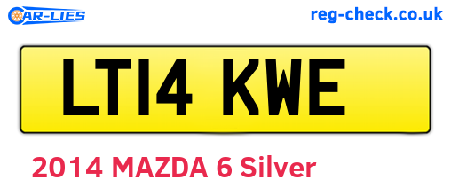 LT14KWE are the vehicle registration plates.