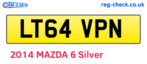 LT64VPN are the vehicle registration plates.