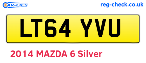 LT64YVU are the vehicle registration plates.