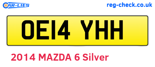 OE14YHH are the vehicle registration plates.