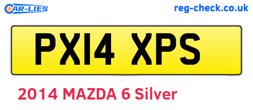 PX14XPS are the vehicle registration plates.