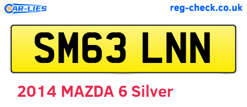 SM63LNN are the vehicle registration plates.