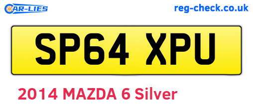 SP64XPU are the vehicle registration plates.