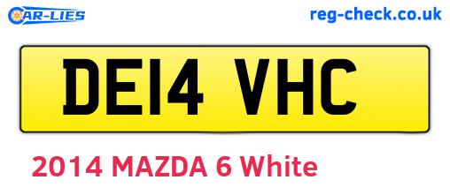 DE14VHC are the vehicle registration plates.