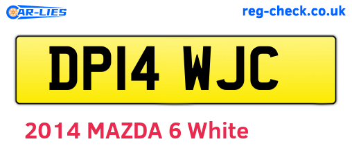 DP14WJC are the vehicle registration plates.