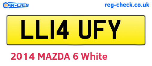 LL14UFY are the vehicle registration plates.