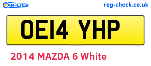 OE14YHP are the vehicle registration plates.
