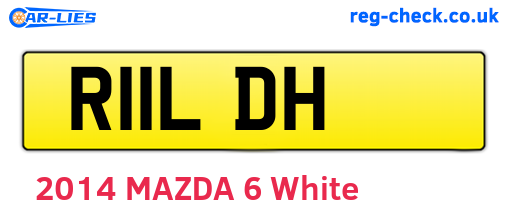 R11LDH are the vehicle registration plates.