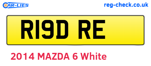 R19DRE are the vehicle registration plates.