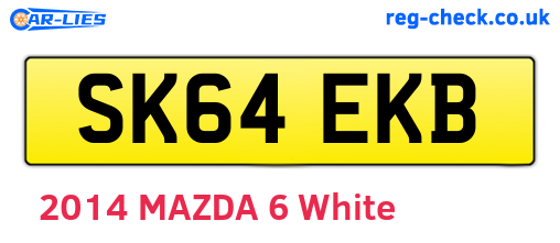 SK64EKB are the vehicle registration plates.