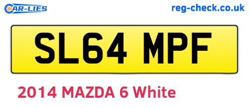 SL64MPF are the vehicle registration plates.