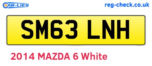 SM63LNH are the vehicle registration plates.