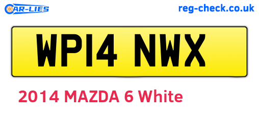 WP14NWX are the vehicle registration plates.