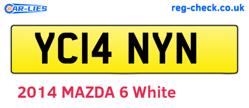 YC14NYN are the vehicle registration plates.