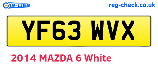 YF63WVX are the vehicle registration plates.