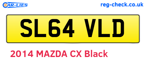 SL64VLD are the vehicle registration plates.