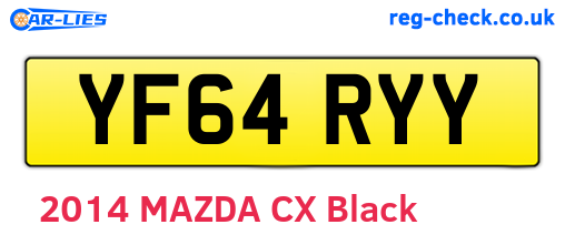 YF64RYY are the vehicle registration plates.