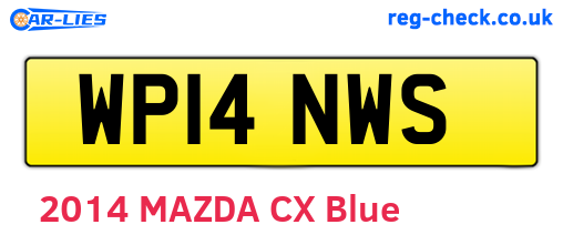 WP14NWS are the vehicle registration plates.