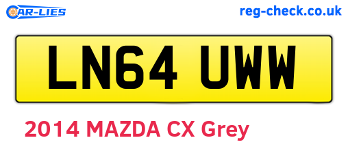 LN64UWW are the vehicle registration plates.
