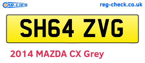 SH64ZVG are the vehicle registration plates.