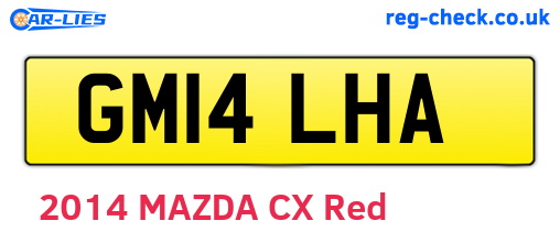 GM14LHA are the vehicle registration plates.