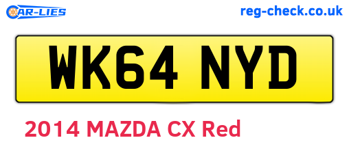 WK64NYD are the vehicle registration plates.
