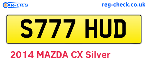 S777HUD are the vehicle registration plates.