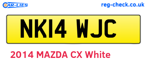 NK14WJC are the vehicle registration plates.