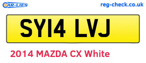 SY14LVJ are the vehicle registration plates.