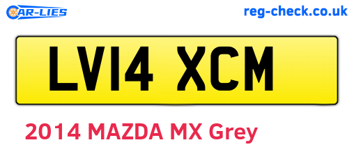 LV14XCM are the vehicle registration plates.
